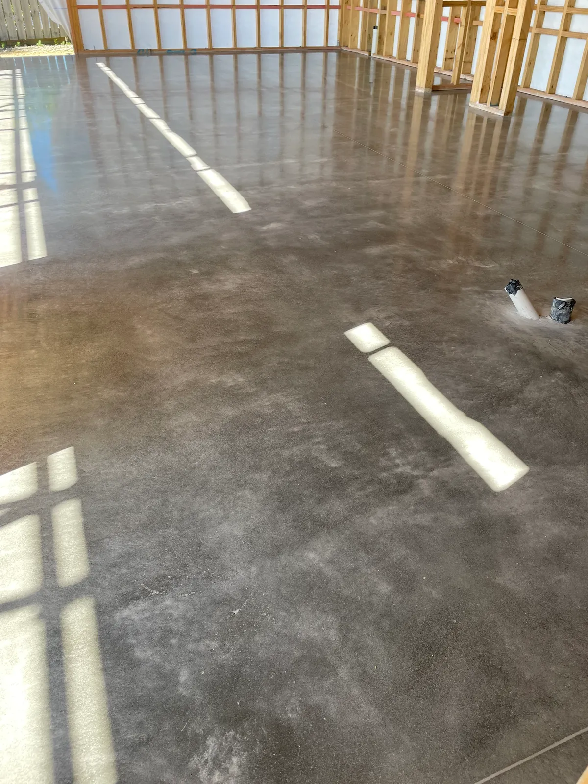 Natural marble effect polished concrete finish in Mt Pleasant